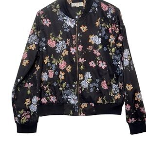 Pink Rose Floral Patterned Jacket